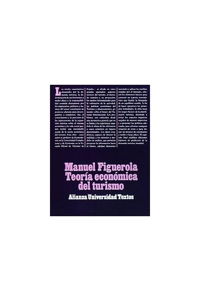 Teoria Economica Del Turismo